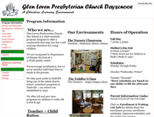 Tablet Screenshot of dayschool.glenleven.org
